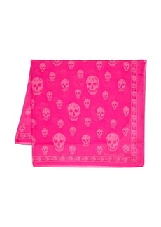 Alexander McQueen silk skull-print scarf