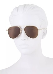 Alexander McQueen Skull Angle 59MM Pilot Sunglasses