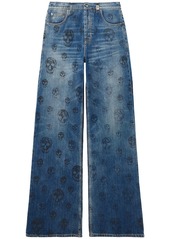 Alexander McQueen Skull Baggy Cotton Jeans