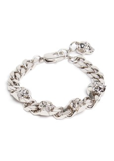 Alexander McQueen Skull Chain Brass Bracelet