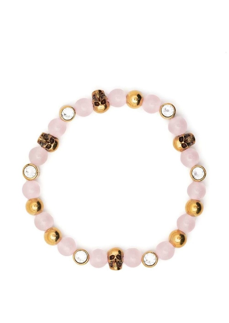 Alexander McQueen skull-charm bead bracelet