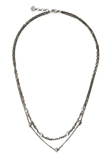 Alexander McQueen skull-charm chain-link necklace