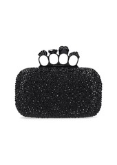 Alexander McQueen Skull Embellished Four Ring Clutch