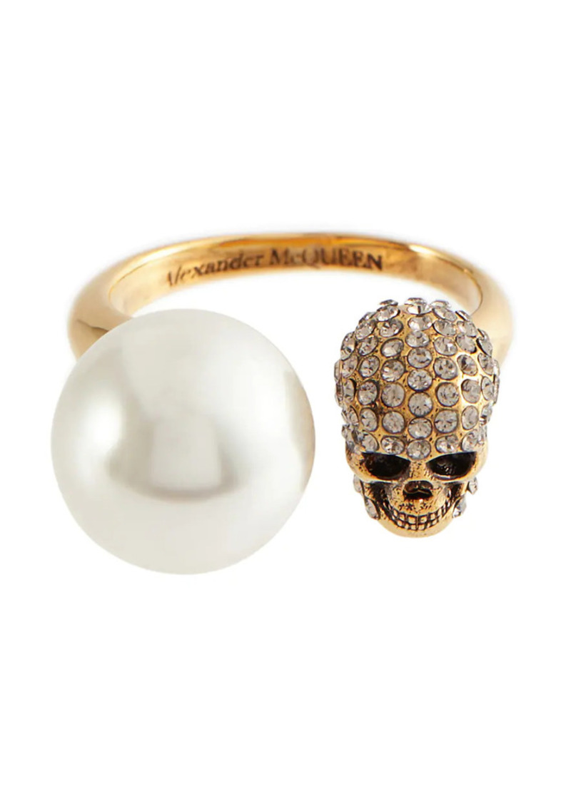 Alexander McQueen Skull embellished ring