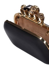 Alexander McQueen Skull Four Ring Embellished Clutch