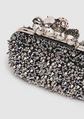 Alexander McQueen Skull Four Ring Embellished Clutch