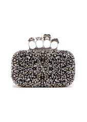 Alexander McQueen Skull Four Ring Embellished Clutch