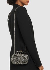 Alexander McQueen Skull Four Ring Embellished Clutch