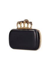 Alexander McQueen Skull Four Ring Embellished Clutch