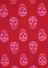 Alexander McQueen skull intarsia-knit wool scarf