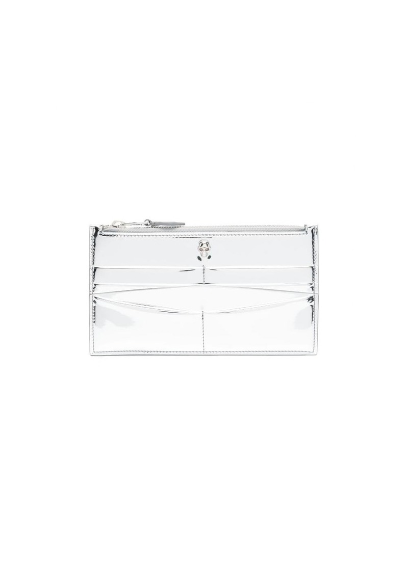 Alexander McQueen Skull metallic card-holder