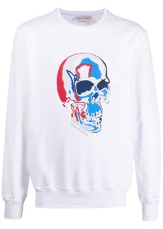 Alexander McQueen skull-print cotton sweatshirt