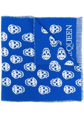 Alexander McQueen skull-print knitted scarf