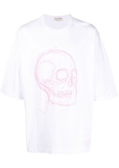 Alexander McQueen skull print oversized T-shirt