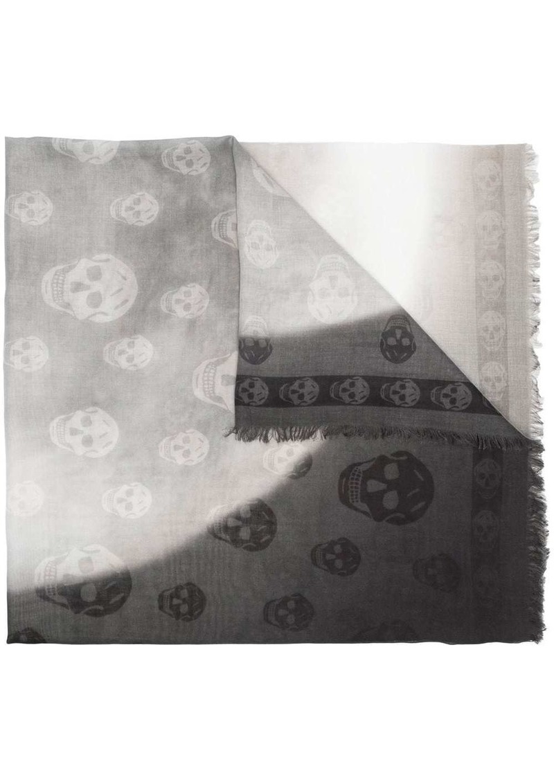 Alexander McQueen skull-print scarf