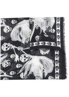 Alexander McQueen skull-print scarf