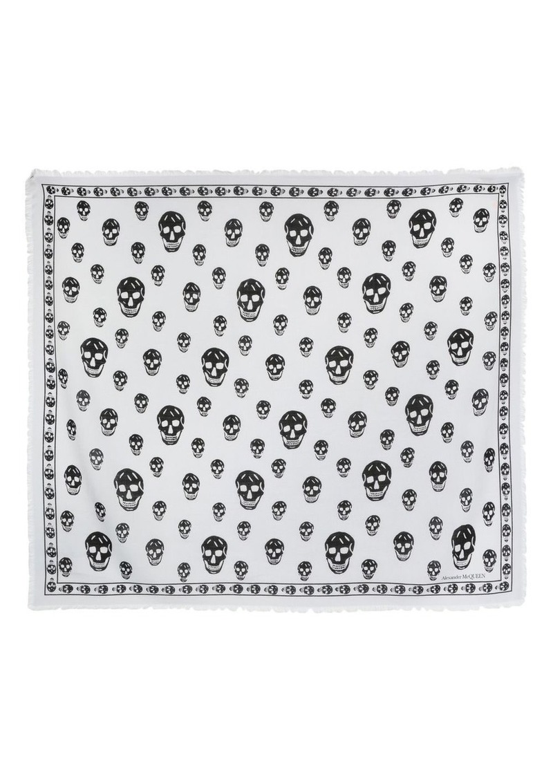 Alexander McQueen skull-print scarf