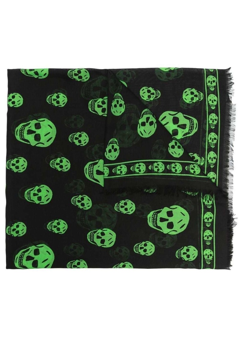 Alexander McQueen skull-print scarf