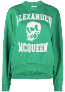 Alexander McQueen skull-print stretch-cotton sweatshirt