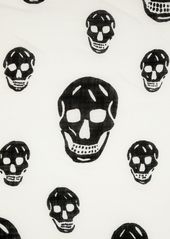 Alexander McQueen skull-print wool scarf