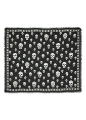 Alexander McQueen skull-print wool scarf