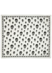 Alexander McQueen skull-print wool scarf