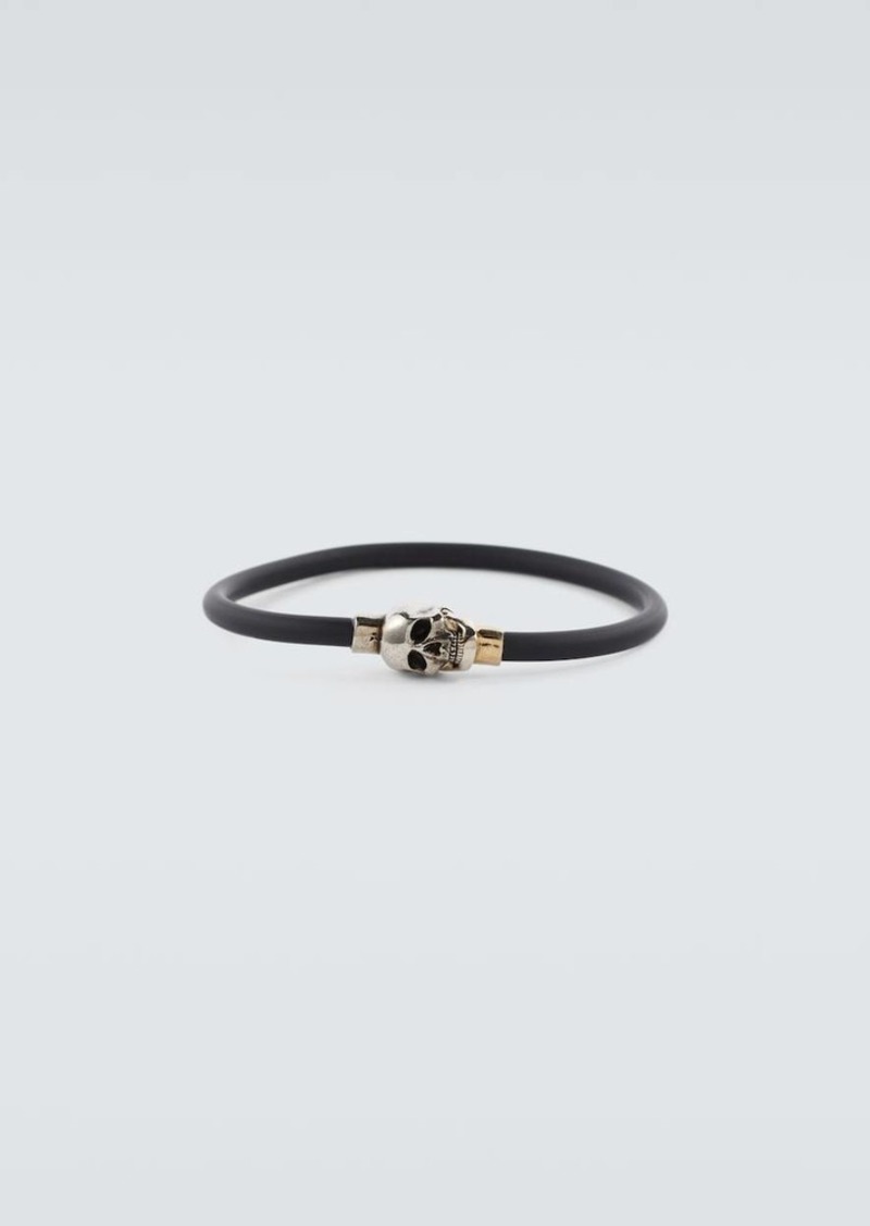 Alexander McQueen Skull rubber bracelet