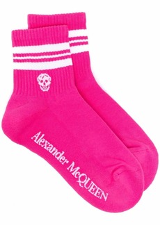 Alexander McQueen skull stripe anke socks