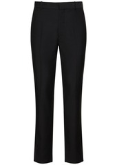 Alexander McQueen Slim Fit Wool Blend Tailored Pants