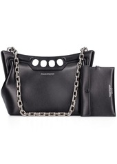 Alexander McQueen Small Peak Leather Top Handle Bag