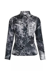 Alexander McQueen Smashed Screen Silk Shirt