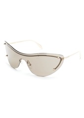 Alexander McQueen Spike-stud detail cat-eye mask sunglasses