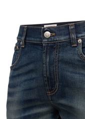 Alexander McQueen Stonewashed Cotton Denim Jeans
