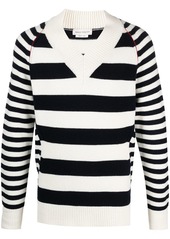 Alexander McQueen striped-print jumper