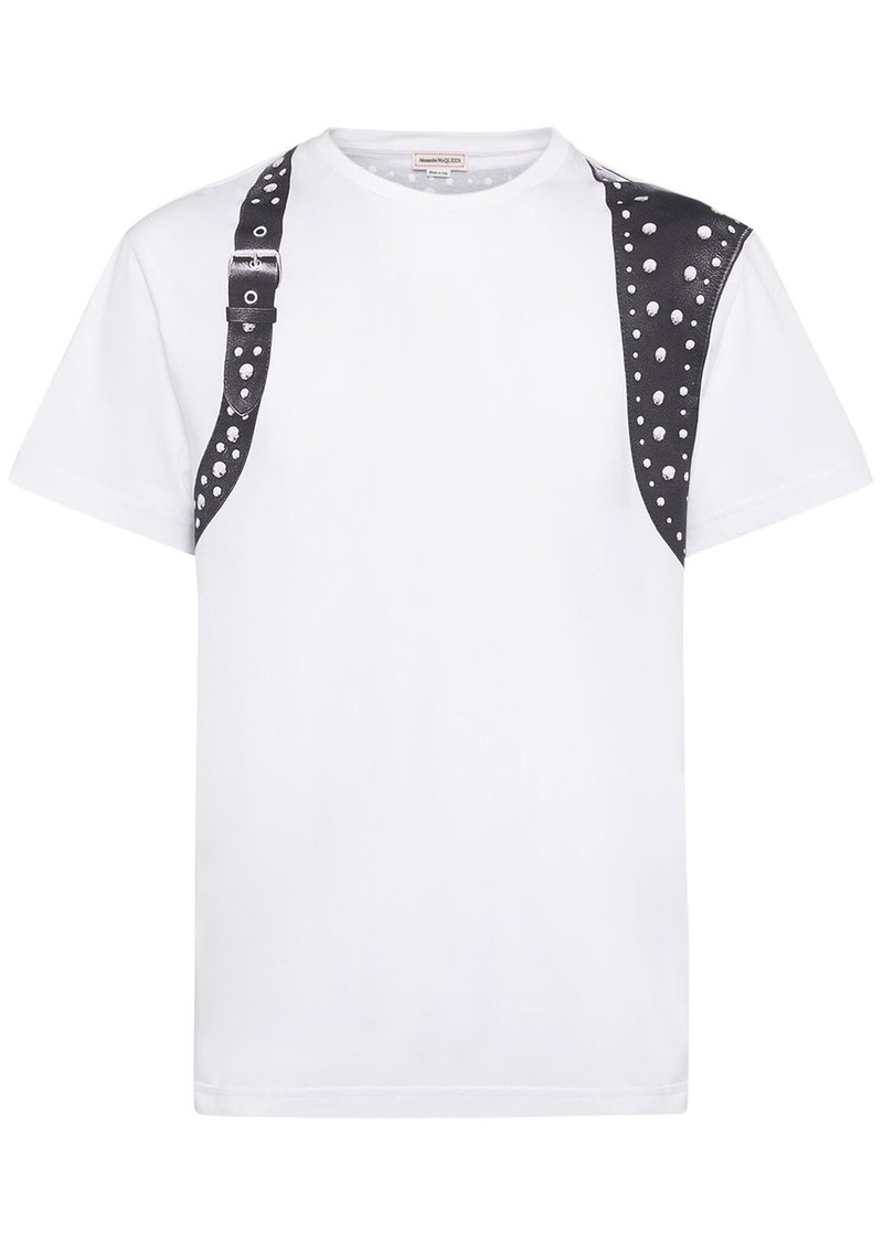 Alexander McQueen Stud Harness Cotton T-shirt