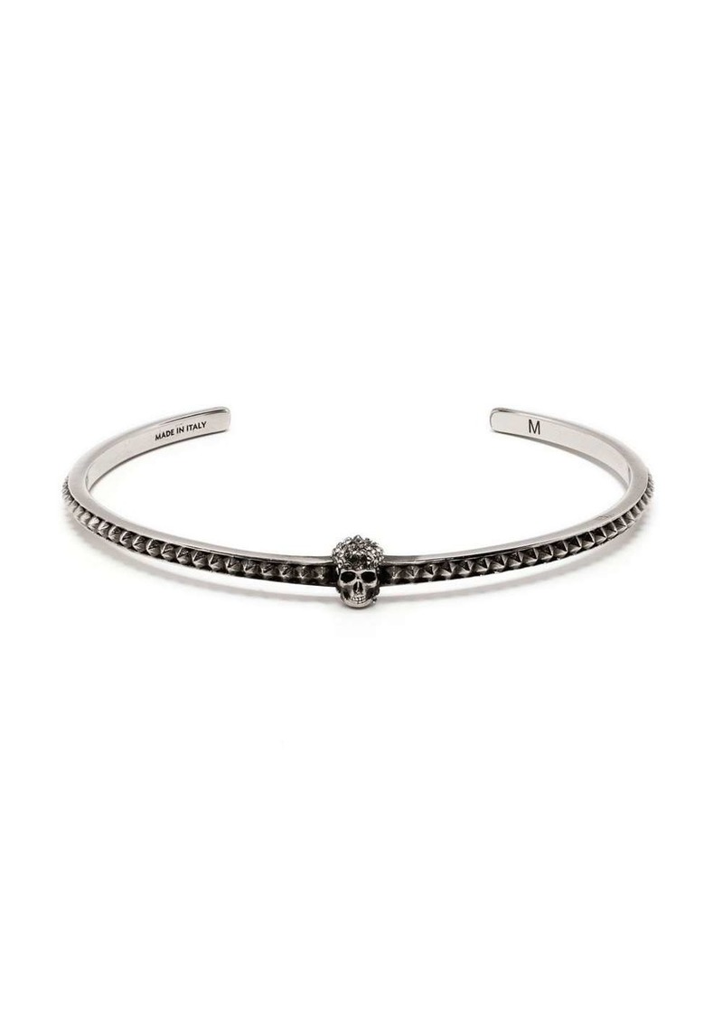 Alexander McQueen studded skull cuff bracelet