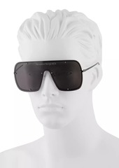 Alexander McQueen Studs 99MM Mask Sunglasses
