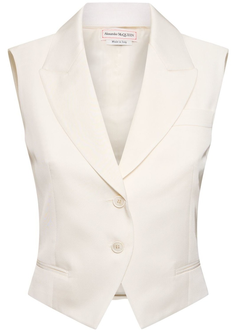 Alexander McQueen Tailored Viscose Vest