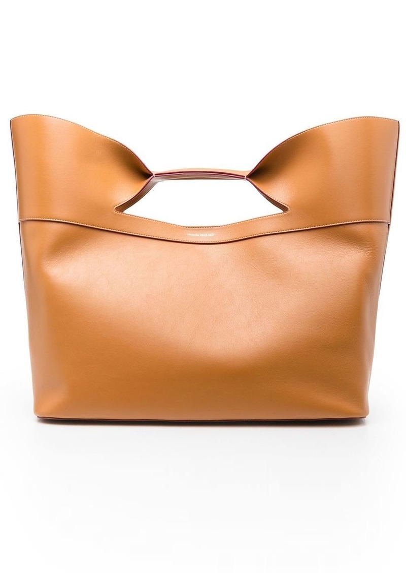 Alexander McQueen The Bow leather tote bag