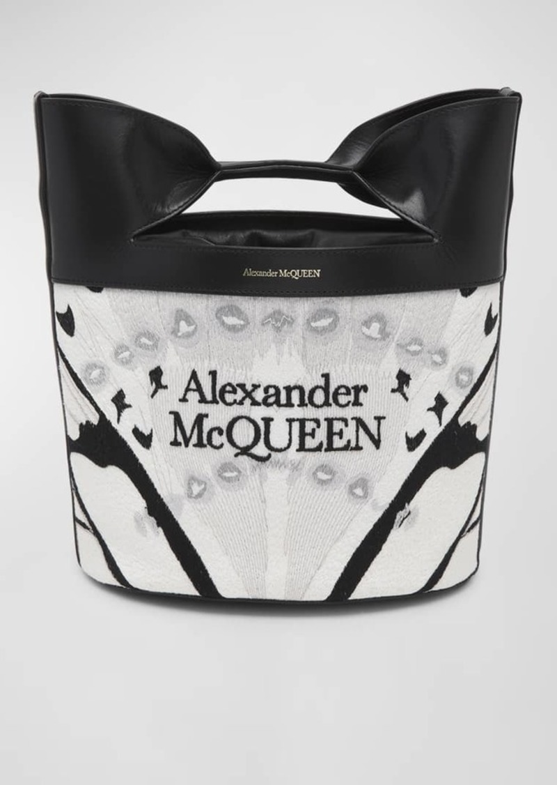 Alexander McQueen The Bow Logo Bucket Bag