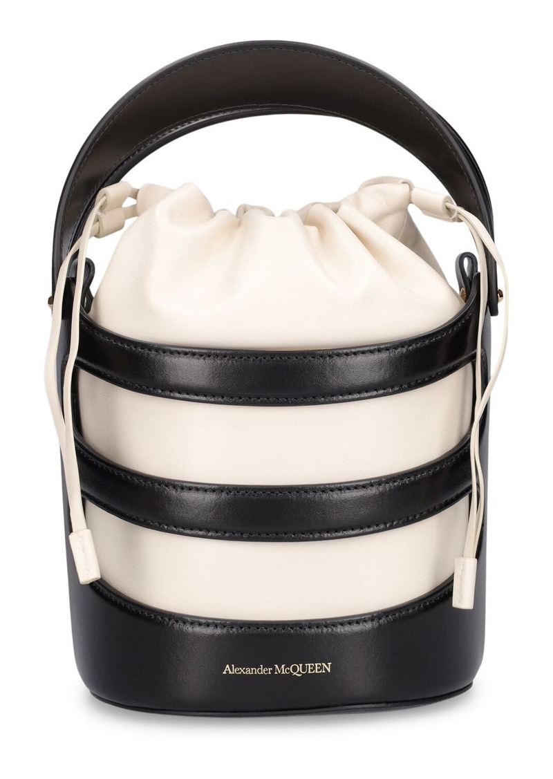 Alexander McQueen The Rise Leather Bucket Bag