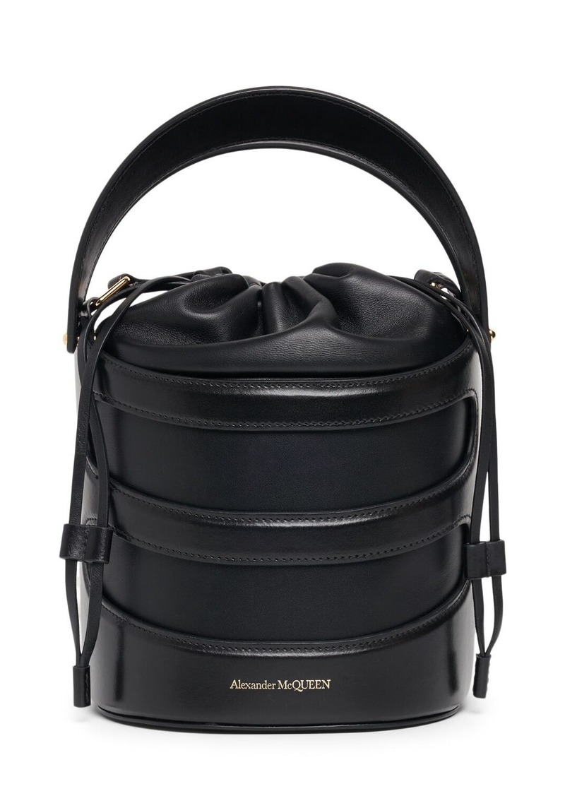 Alexander McQueen The Rise Leather Bucket Bag