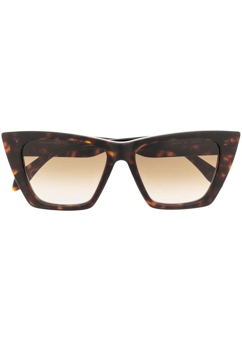 Alexander McQueen tortoiseshell cat-eye frame sunglasses