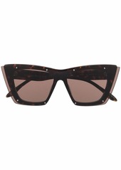 Alexander McQueen tortoiseshell cat-eye sunglasses