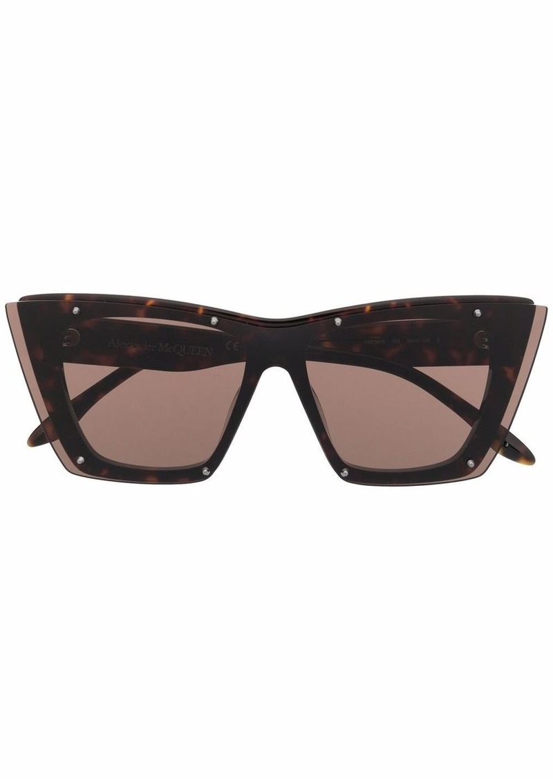 Alexander McQueen tortoiseshell cat-eye sunglasses