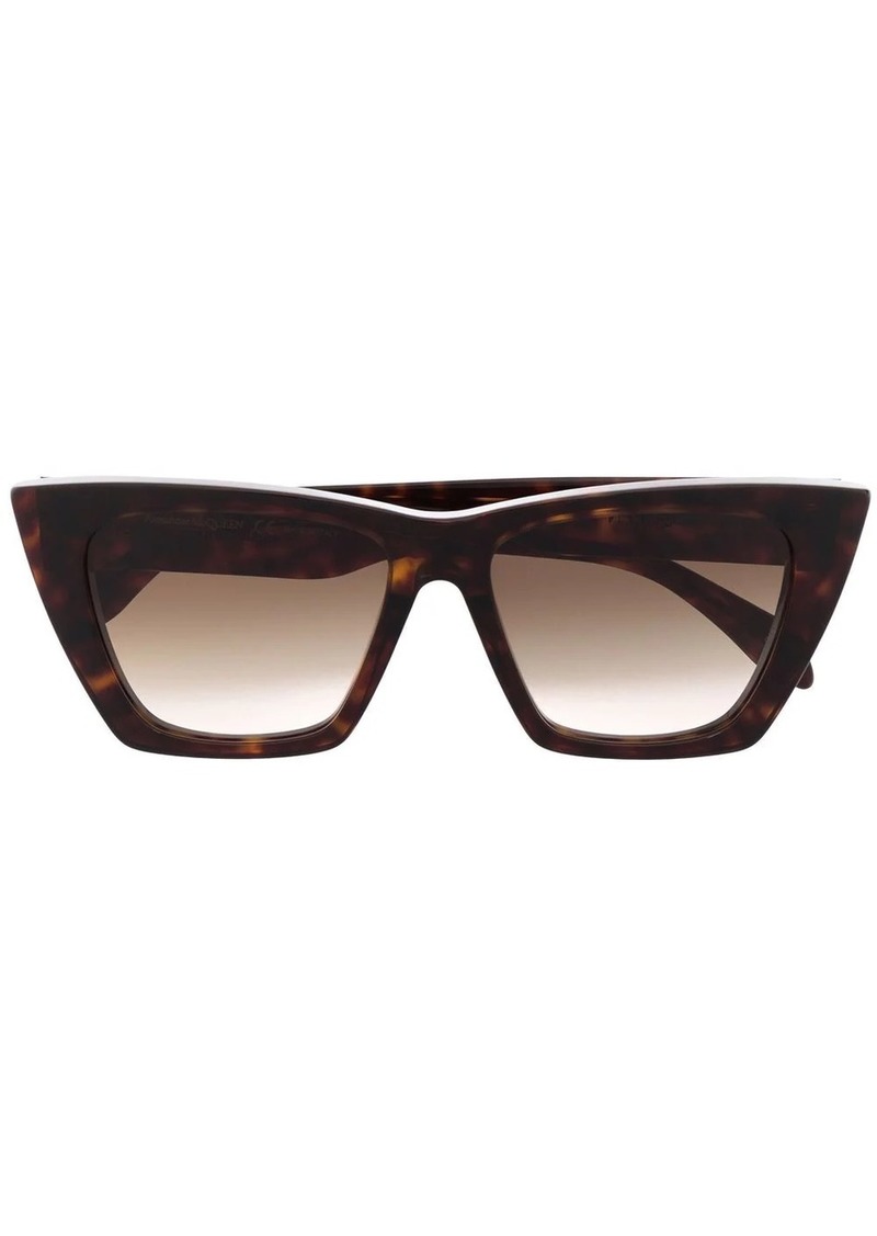 Alexander McQueen tortoiseshell cat-eye sunglasses