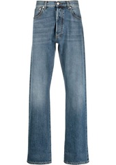 Alexander McQueen turn-up cuff straight-leg jeans