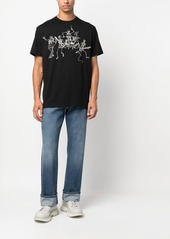 Alexander McQueen turn-up cuff straight-leg jeans