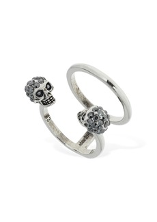 Alexander McQueen Twin Skull Ring