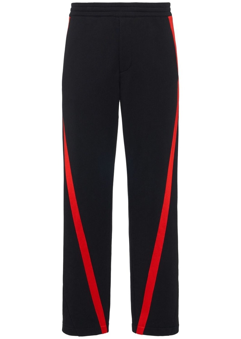 Alexander McQueen Twisted Loopback Cotton Sweatpants